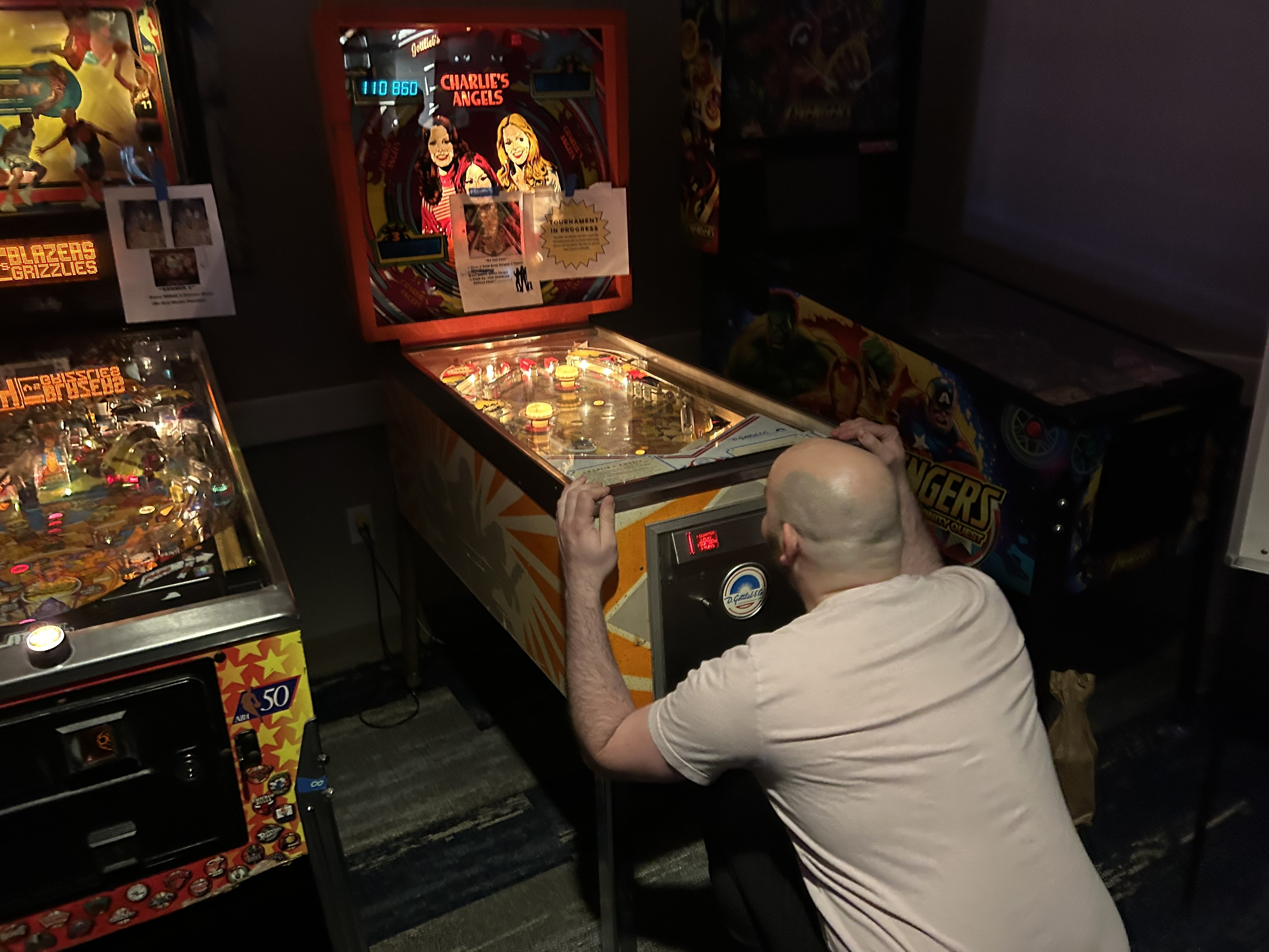 Competitors at the American Pinball Warrior tournament