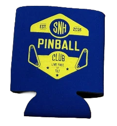 Southern New Hampshire Pinball Club drink koozie